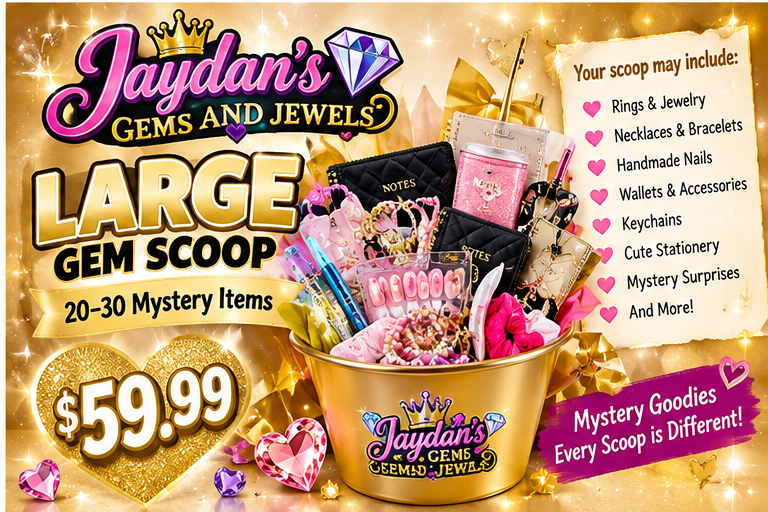 MYSTERY GEM SCOOPS-Beaded Surprise