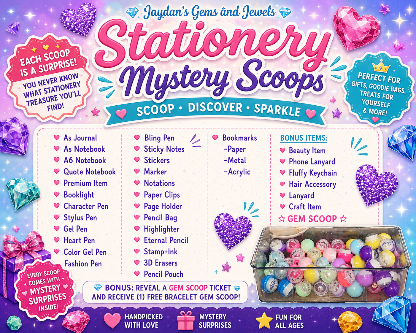 STATIONERY SCOOPS
