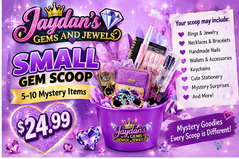 MYSTERY GEM SCOOPS-Beaded Surprise